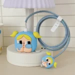 Set Of 4pcs Of 3D Data Cable Protector - For iPhone - Crybaby × Bubbles