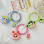 ⁦Set Of 4pcs Of 3D Data Cable Protector - For iPhone - Crybaby × Blossom⁩ - الصورة ⁦6⁩