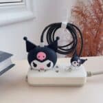 Set Of 4pcs Of 3D Data Cable Protector - For iPhone - Kuromi
