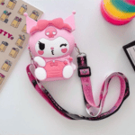 ⁦1Pc Random - Silicone Cross Bag – Kuromi⁩ - الصورة ⁦2⁩