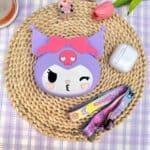⁦1Pc Random - Silicone Cross Bag – Kuromi Face⁩ - الصورة ⁦3⁩