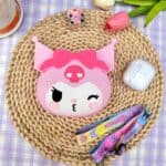 ⁦1Pc Random - Silicone Cross Bag – Kuromi Face⁩ - الصورة ⁦4⁩