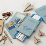 ⁦Cover PU Leather Passport Holder - Mint⁩ - الصورة ⁦7⁩