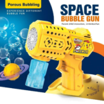 Bubble Machine Gun for Kids Blower with Led Light & Bubble Solution - Pokemon