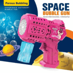 Bubble Machine Gun for Kids Blower with Led Light & Bubble Solution - Lotso