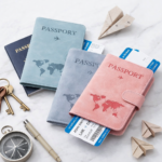 ⁦Cover PU Leather Passport Holder - Mint⁩ - الصورة ⁦2⁩