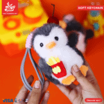 ⁦1Pc Random - Soft Keychain Penguin - 15cm⁩ - الصورة ⁦2⁩