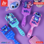 1Pc Random - 3D Acrylic Hairbrush - Dark Stitch