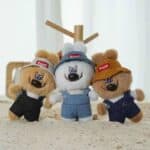 1Pc Random - Soft Keychain Bagel Bear - 16cm