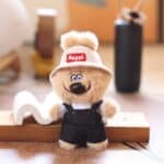 ⁦1Pc Random - Soft Keychain Bagel Bear - 16cm⁩ - الصورة ⁦6⁩
