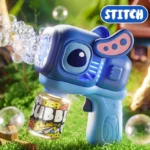 Battery Operated Colorful Bubble Gun - Stitch