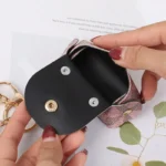 ⁦1Pc Random - Leather Wallet Keychain - Unique Mini Bag - Dior⁩ - الصورة ⁦3⁩