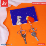 Acrylic Keychain Hanger - Lady & the Tramp