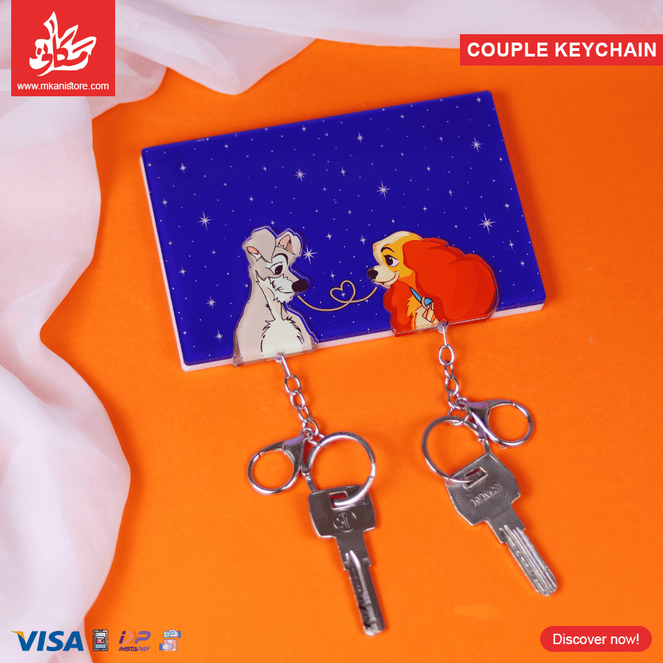 1 Acrylic Keychain Hanger - Lady & the Tramp - الصورة 1