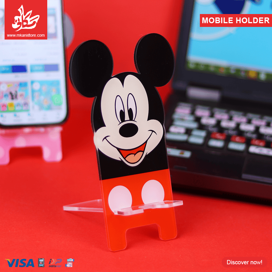 10 Acrylic Mobile Holder - Mickey Mouse - الصورة 1