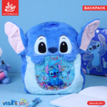 Furry Backpack For Kids Stitch Blue - Glitter to Shake
