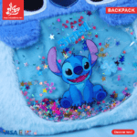 ⁦Furry Backpack For Kids Stitch Blue - Glitter to Shake⁩ - الصورة ⁦2⁩