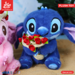 ⁦1Pc Random - Stitch Fluffy Toy - 25cm⁩ - الصورة ⁦3⁩