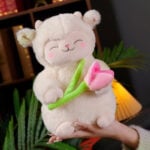 Toy Sheep With Tulip 25cm