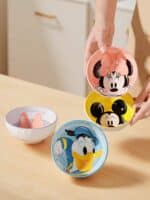 ⁦Set of 4 Pcs Ceramic Bowls 350ml Disney Orignal - Mickey AND Friends⁩ - الصورة ⁦3⁩