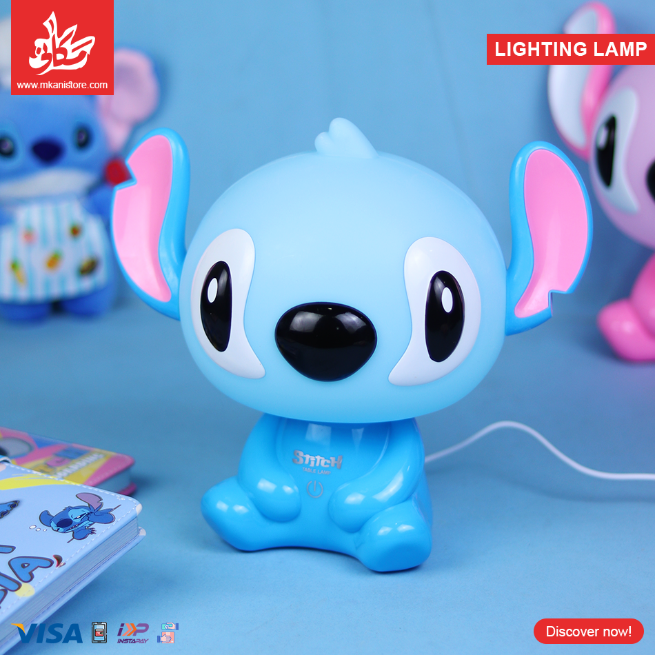 177 3D Decorative Lamp with USB - Stitch Blue - الصورة 1