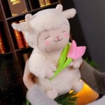 ⁦Toy Sheep With Tulip 25cm⁩ - الصورة ⁦3⁩