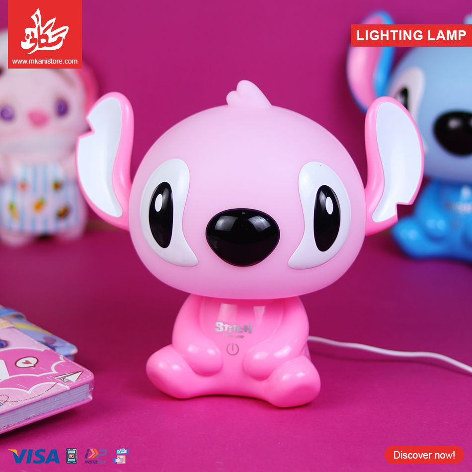 180 3D Decorative Lamp with USB - Stitch Pink - الصورة 1