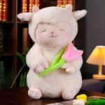 ⁦Toy Sheep With Tulip 25cm⁩ - الصورة ⁦4⁩