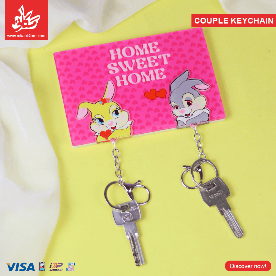 3 Acrylic Keychain Hanger - Miss Bunny & Thumper - الصورة 1