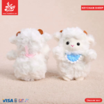 ⁦1Pc Random - Soft Keychain Little Sheep Doll (15cm)⁩ - الصورة ⁦3⁩