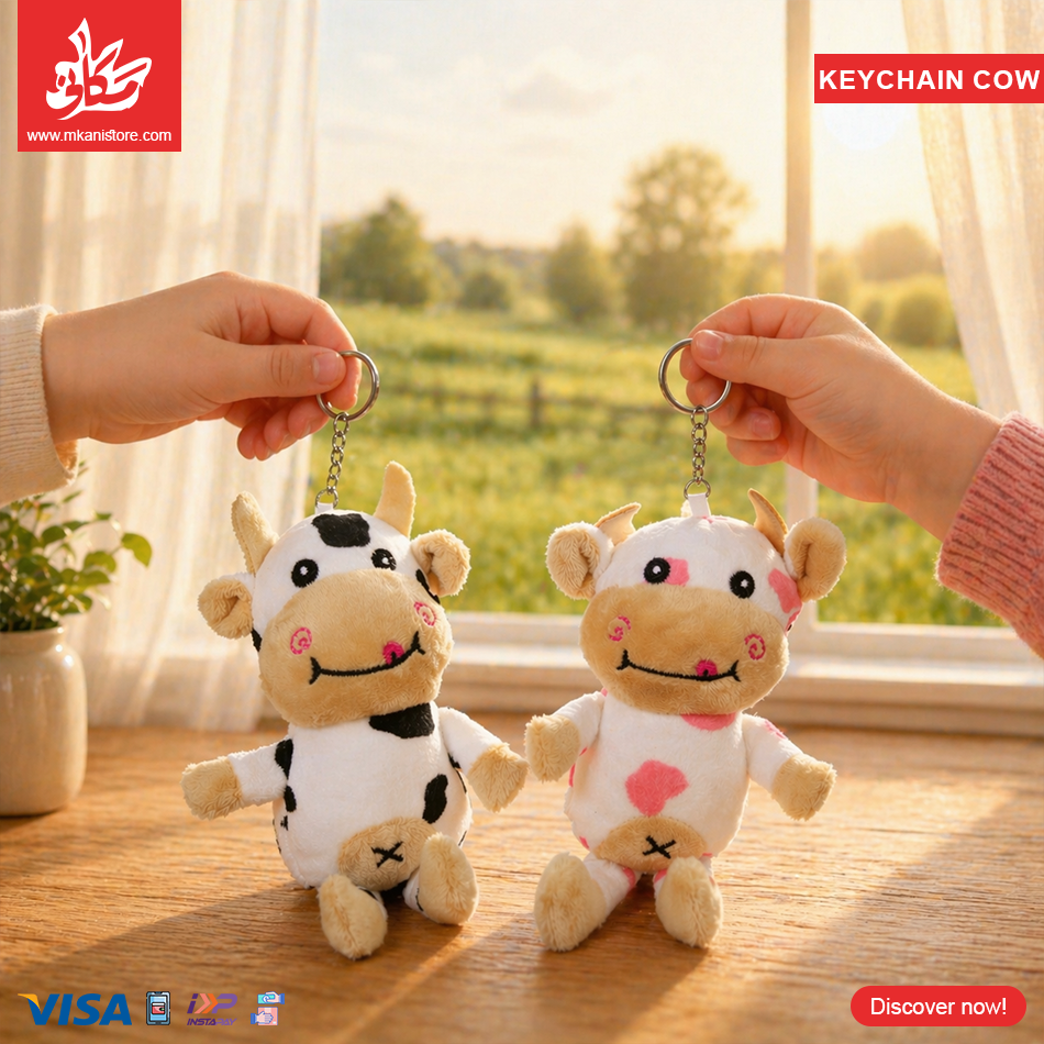 37 1Pc Random – Soft Keychain Cow(17cm) - الصورة 1