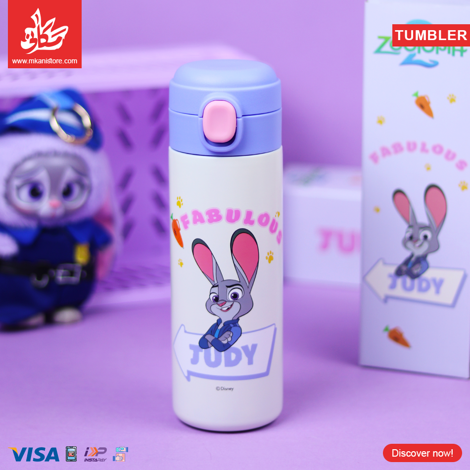 37 Zootopia Tumbler - Stainless Steel Vacuum Insulated - Volume 420ml - Disney Orignal - الصورة 1