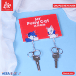 Acrylic Keychain Hanger - Tom & Girl Cat