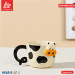 ⁦1Pc Random Ceramic Mug Cow Head - 300ml⁩ - الصورة ⁦2⁩