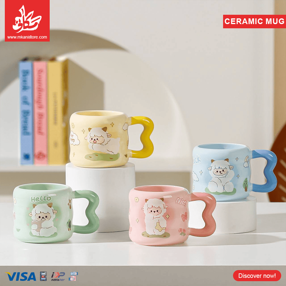 50 1Pc Random Ceramic Mug Sheep - 380ml - الصورة 1