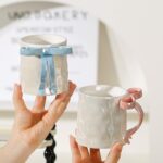 ⁦1Pc Random Ceramic Mug with Ribbon Handle - 350ml⁩ - الصورة ⁦3⁩