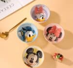 Set of 4 Pcs Ceramic Bowls 350ml Disney Orignal - Mickey AND Friends