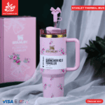 Stanley Quencher H2.O Tumbler Thermal Mug - Flower Bow - Pink