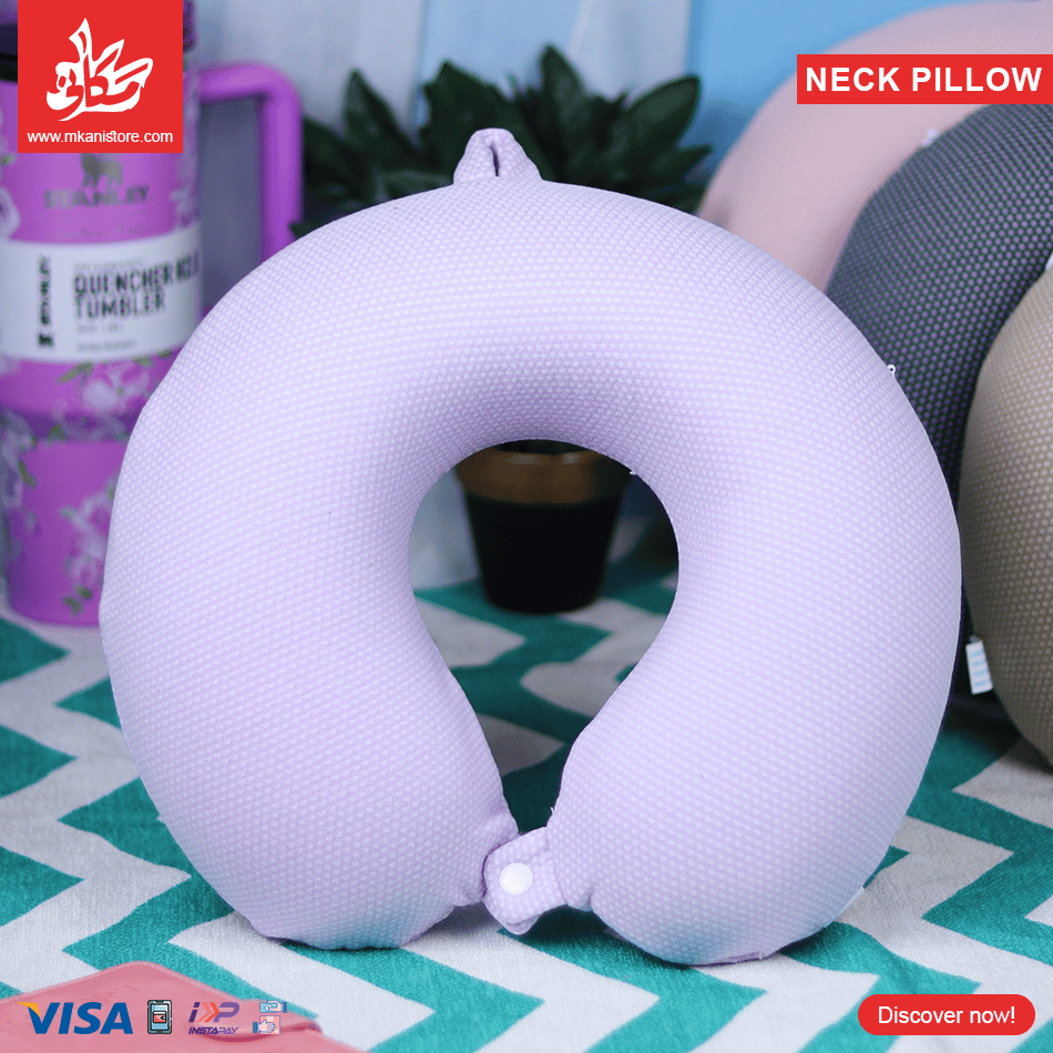 79 Cushion Neck Pillow - Dots Lilac - الصورة 1