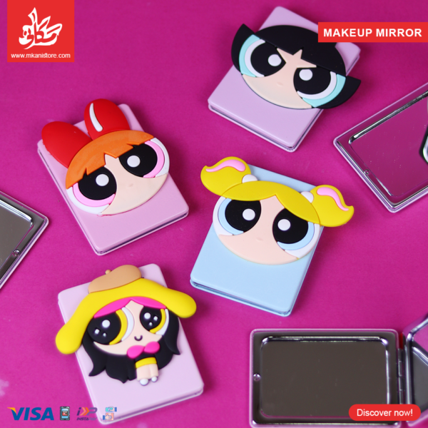 1Pc Random – 3D Makeup Mirror – Powerpuff
