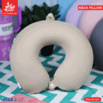 Cushion Neck Pillow - Dots Beige