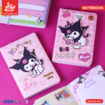 1Pc Random - PU Leather Notebook - Kuromi Pink