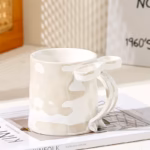 ⁦1Pc Random Ceramic Mug with Ribbon Handle - 350ml⁩ - الصورة ⁦7⁩