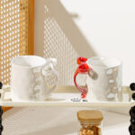 ⁦1Pc Random Ceramic Mug with Ribbon Handle - 350ml⁩ - الصورة ⁦4⁩