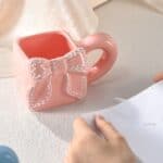 ⁦1Pc Random - Ceramic Mug Square Bow - 350ml⁩ - الصورة ⁦12⁩