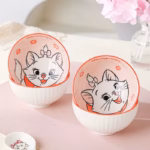 ⁦Set of 4 Pcs Ceramic Bowls 350ml Disney Orignal - Lulu Cat⁩ - الصورة ⁦6⁩