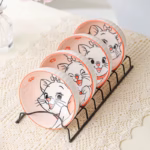 ⁦Set of 4 Pcs Ceramic Bowls 350ml Disney Orignal - Lulu Cat⁩ - الصورة ⁦3⁩