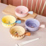 Ceramic Bowl With Handle Disney Orignal 650ml