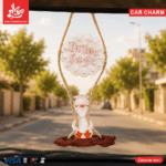 Polymer Clay Swinging Car Charm - Cuteness Duck