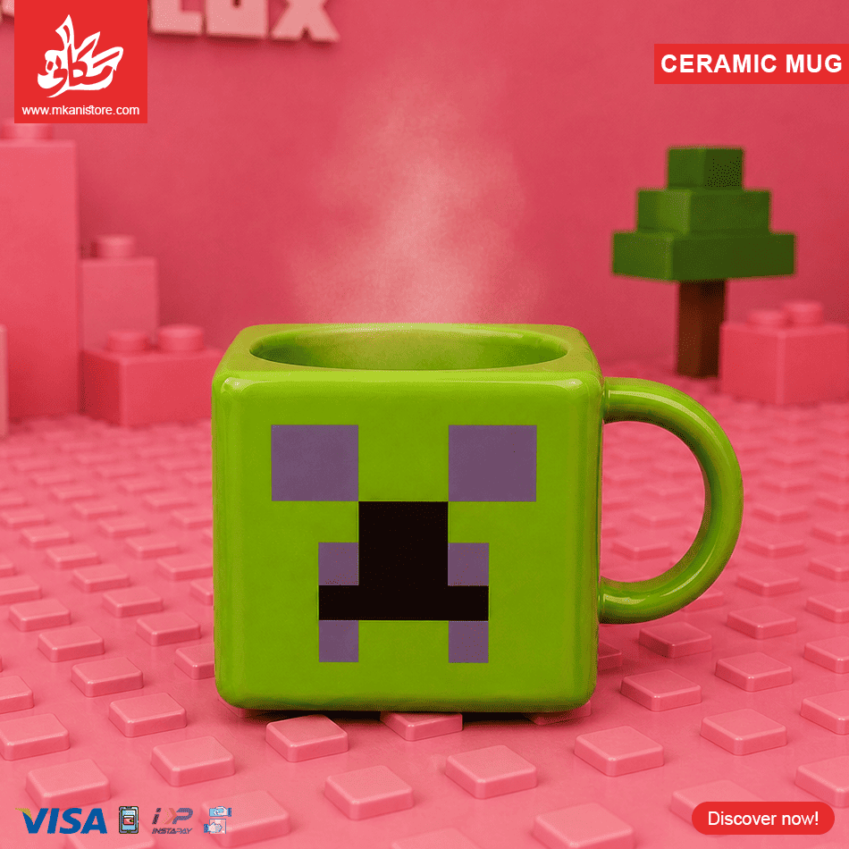 202 Mug Minecraft Creeper – Green 300ml - الصورة 1